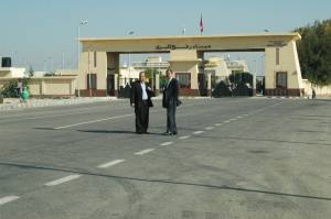 Beyond that gate, barely 100 feet is Gaza