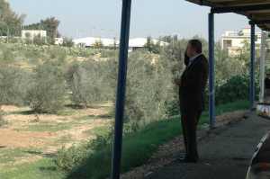 Nader on the phone with security officials.